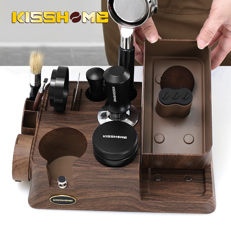 Portafilter 58Mm - KISSHOME エスプレッソタンパーステーションノックボックスコーヒーポルタフィルターホルダー 51 ミリメートル 54 ミリメートル