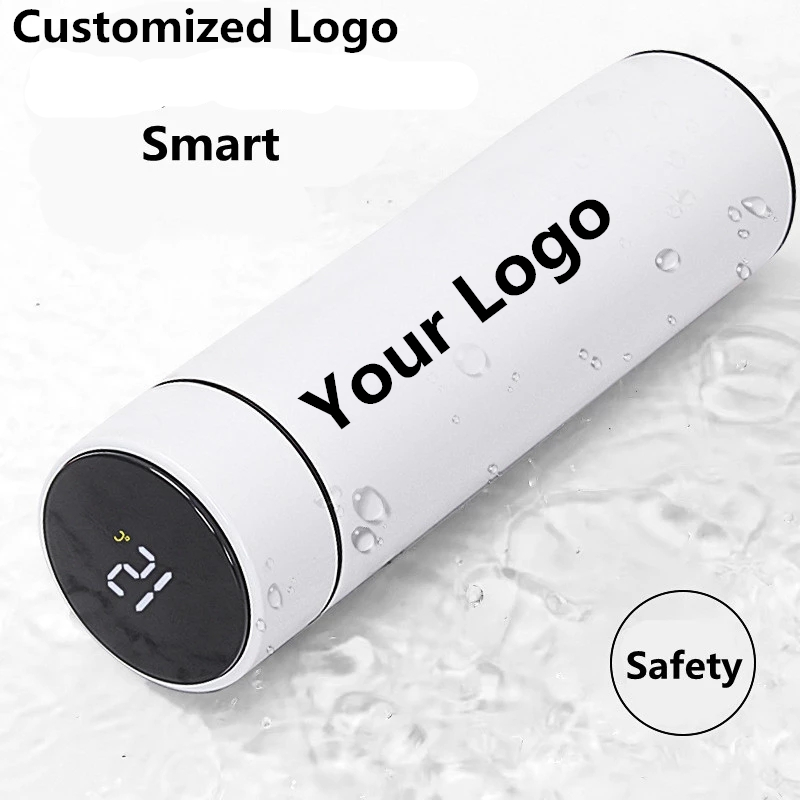 Coffee Equipment Logo - 真空断熱水筒 スマートディスプレイ 温度表示 500ML 安全設計 304ステンレス鋼