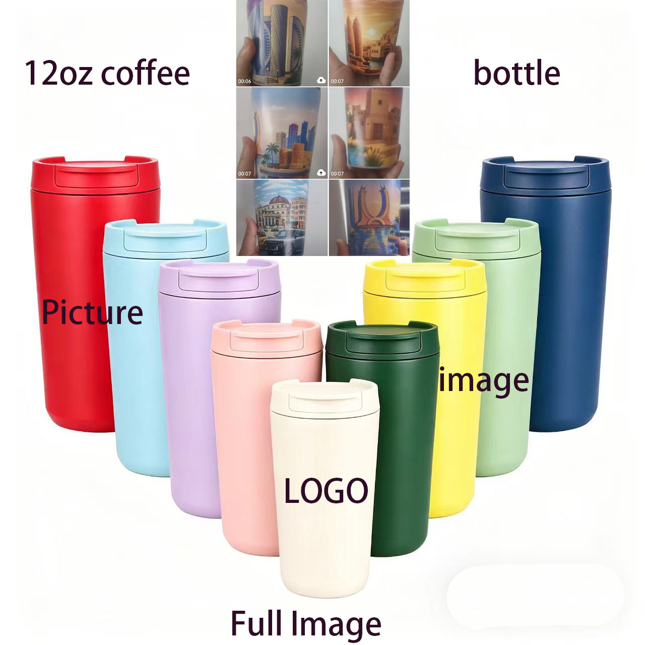 ロゴ画像 1/2M カフェ 12オンス コーヒーカップ 30 - Coffee Equipment Logo のレビューと価格