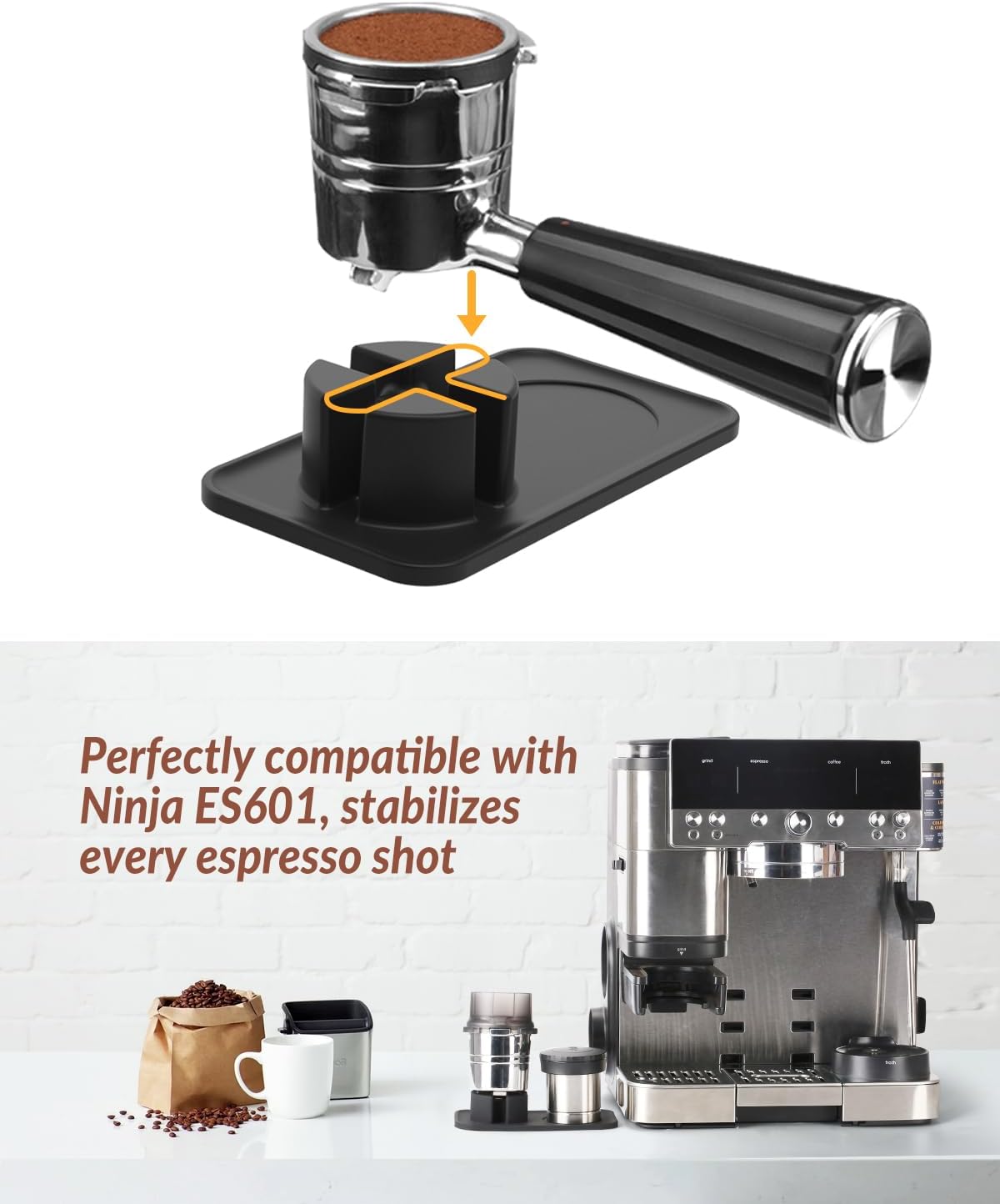 忍者ラックスカフェエスプレッソマシンES601用タンピングマ - Coffee Equipment Distributor のレビューと価格