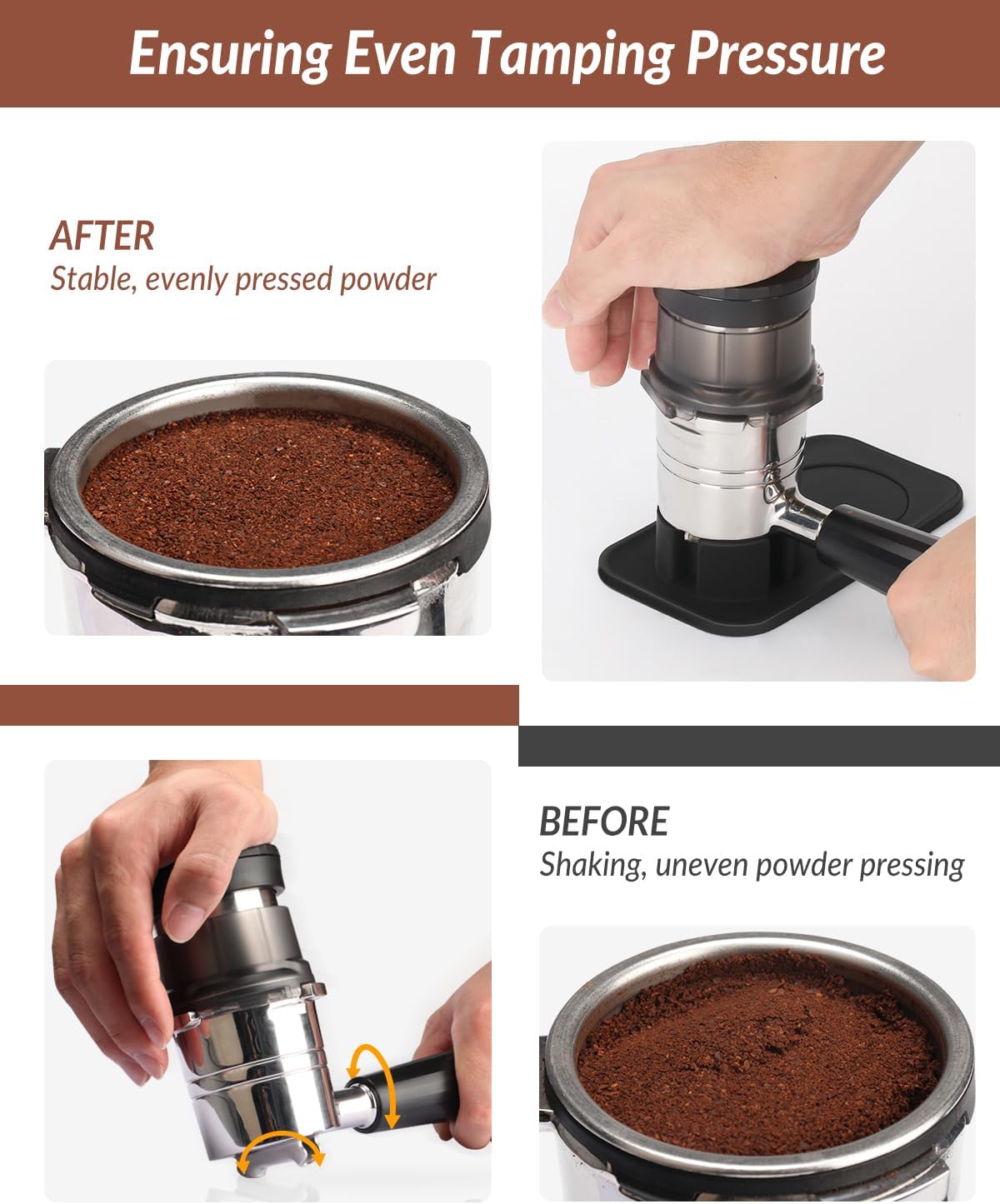 忍者ラックスカフェエスプレッソマシンES601用タンピングマ - Coffee Equipment Distributor のレビューと価格