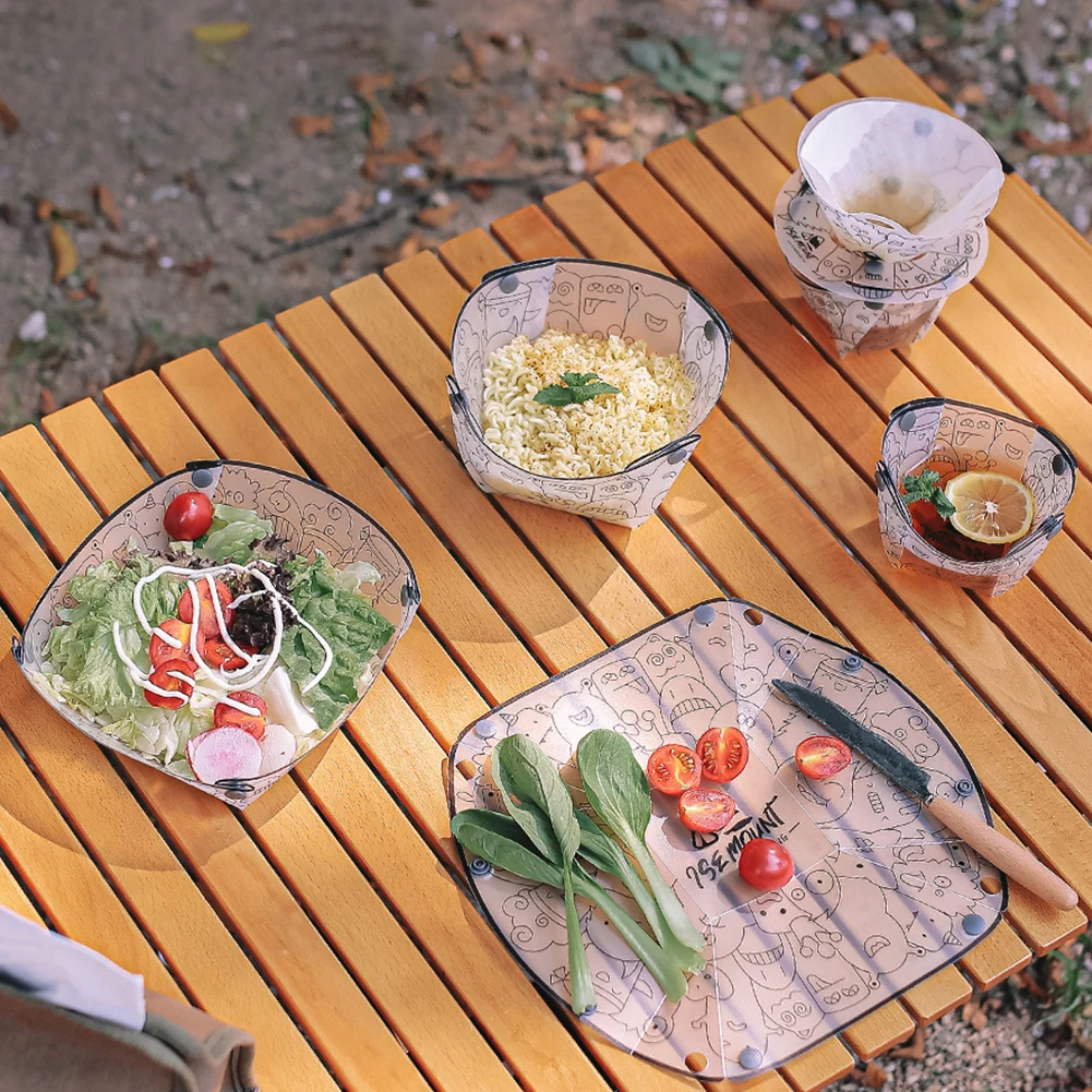 PP 折りたたみ食器ポータブルキャンプ食器セットボウル/カッ - Coffee Equipment Distributor のレビューと価格