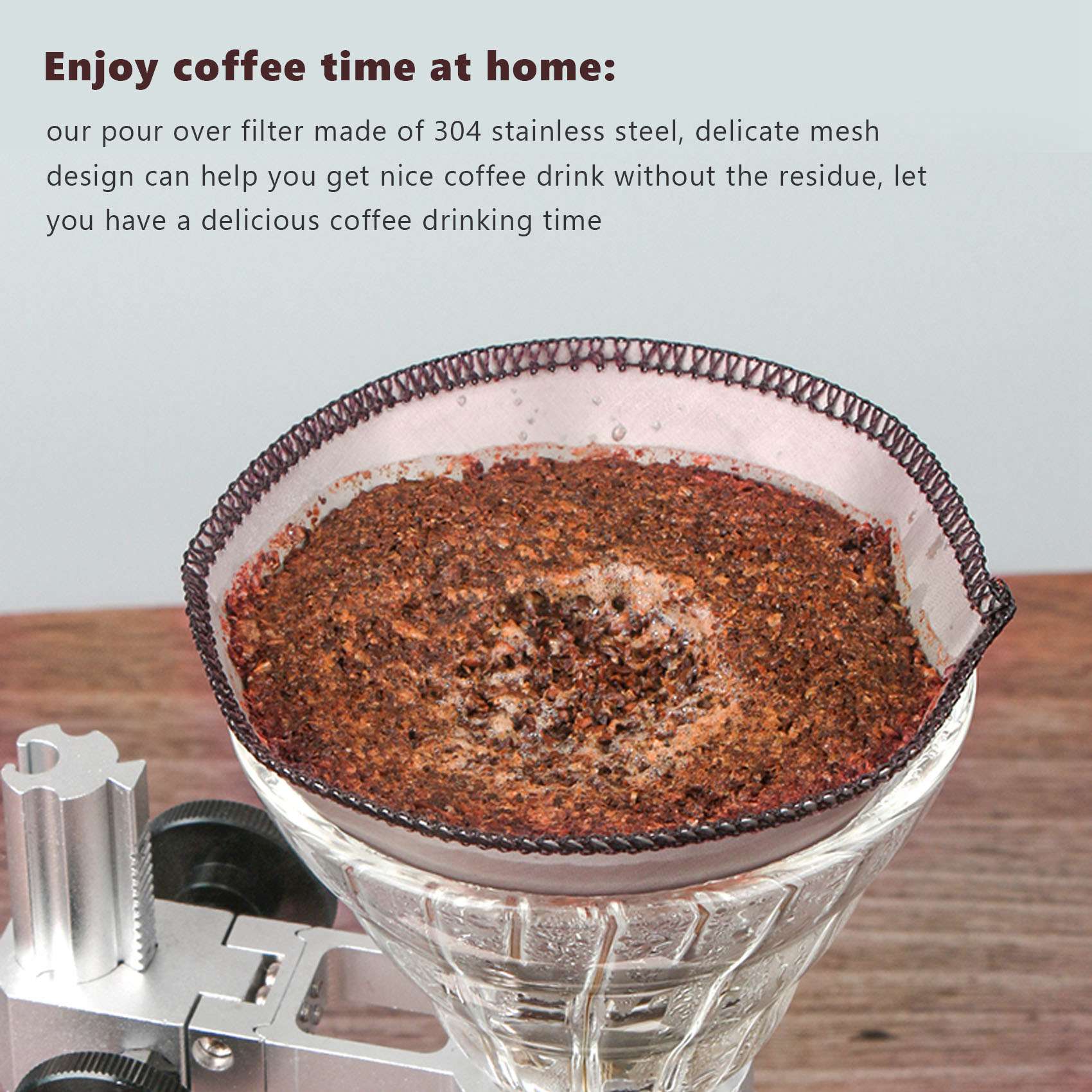 再利用可能なコーヒーフィルター,メッシュ,ペーパーレス,ステ - Coffee Equipment Distributor のレビューと価格