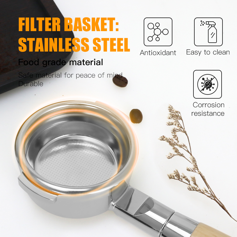 ブレビル用ボトムレスポータフィルター、コーヒーアクセサリー、 - Portafilter 58Mm のレビューと価格