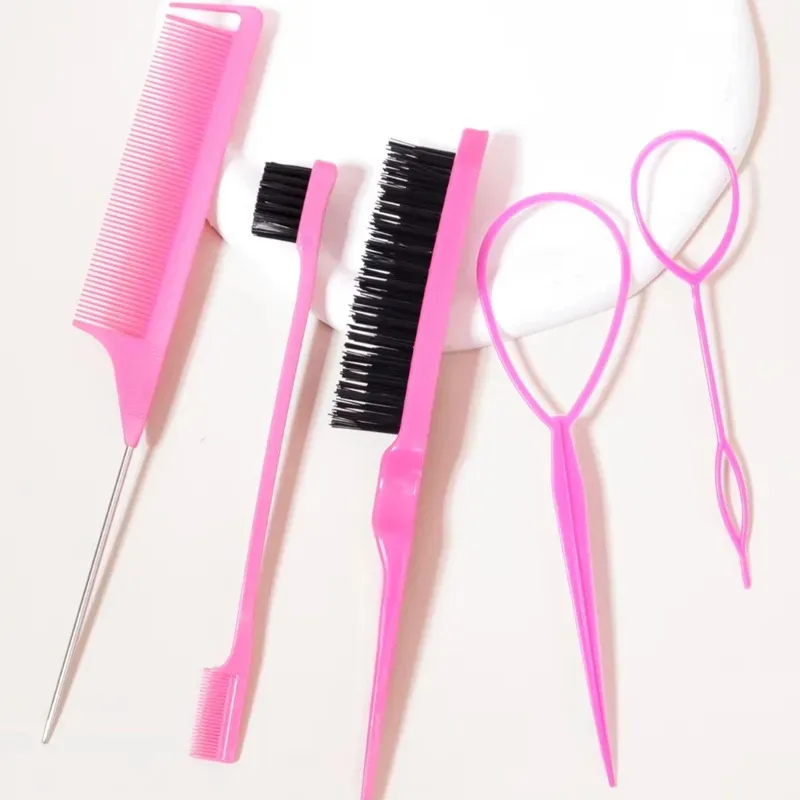 5個入りヘアスタイリングコームセット、先のとがったテールコー - Group Head Brush のレビューと価格