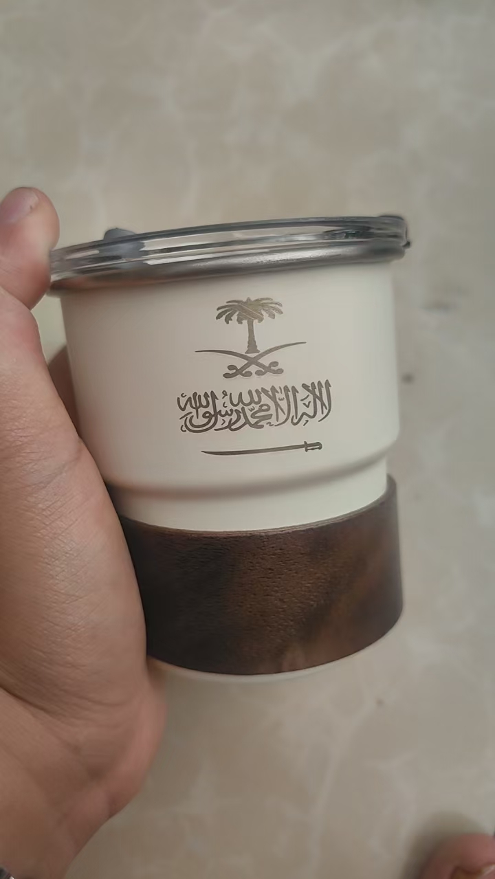カスタムサウジアラビア国旗ロゴステンレス鋼カップポータブルビ - Coffee Equipment Logo のレビューと価格