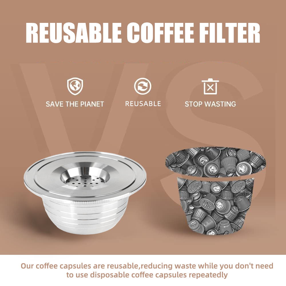 再利用可能なコーヒーカプセルと互換性のあるビアレッティコーヒ - Coffee Equipment Distributor のレビューと価格