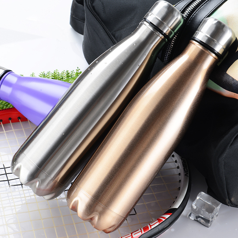 DIY真空断熱水筒 500ML 安全304ステンレス鋼 スポ - Coffee Equipment Logo のレビューと価格