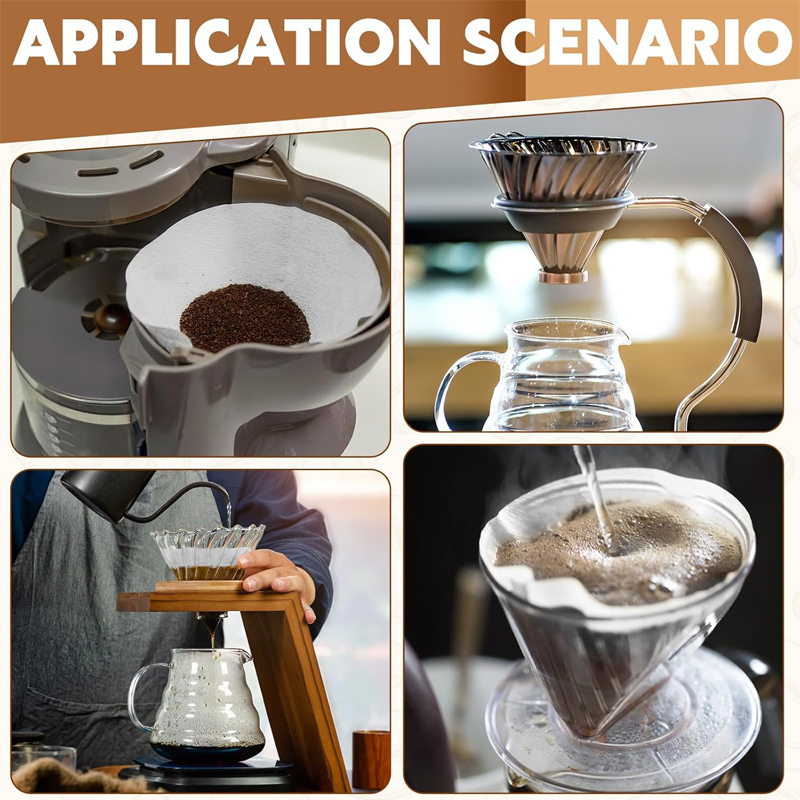 2サイズコーヒーフィルターペーパー V字型天然木材パルプ製  - Coffee Equipment Distributor のレビューと価格