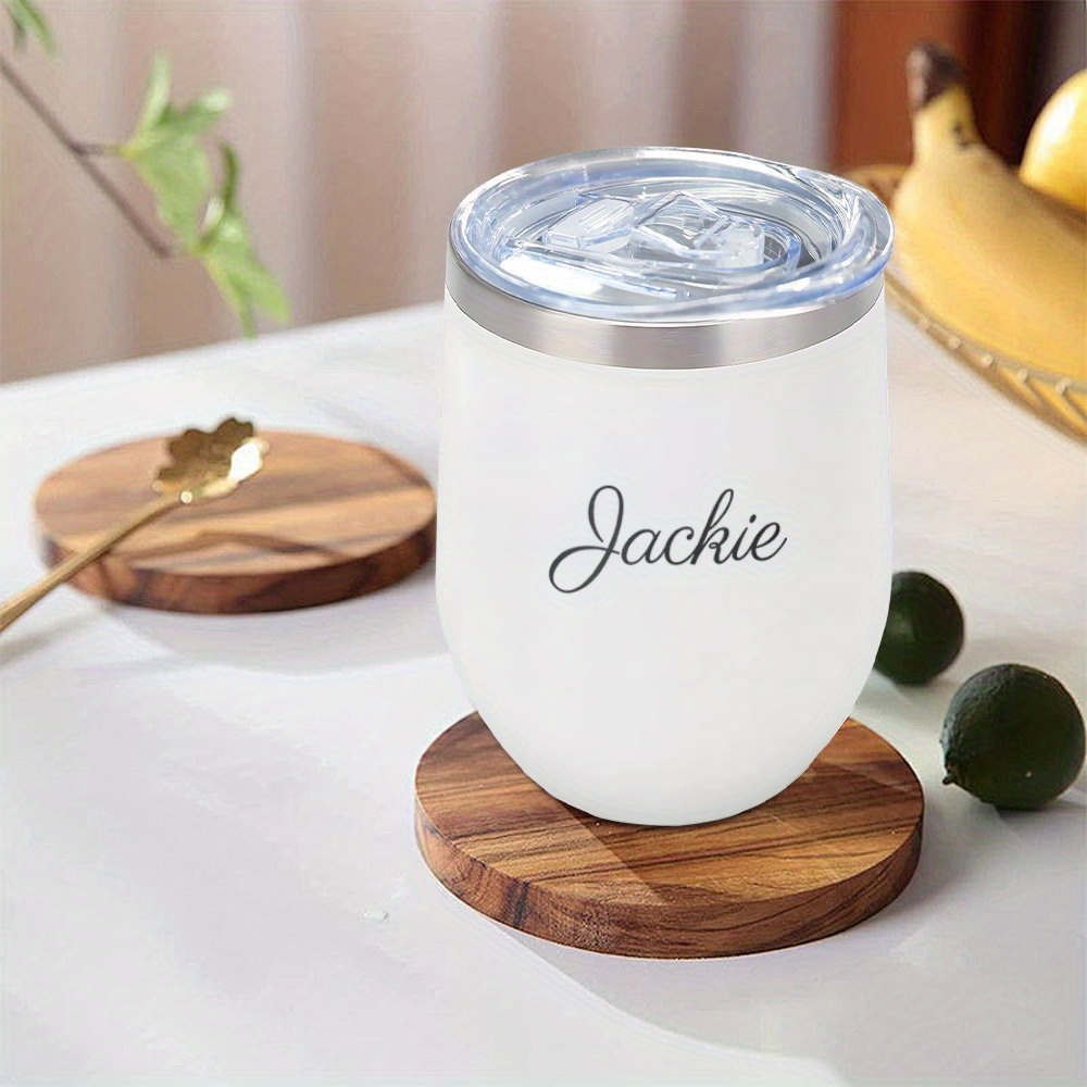 360mlステンレス製卵殻型ワインタンブラー、カスタムロゴ入 - Coffee Equipment Logo のレビューと価格
