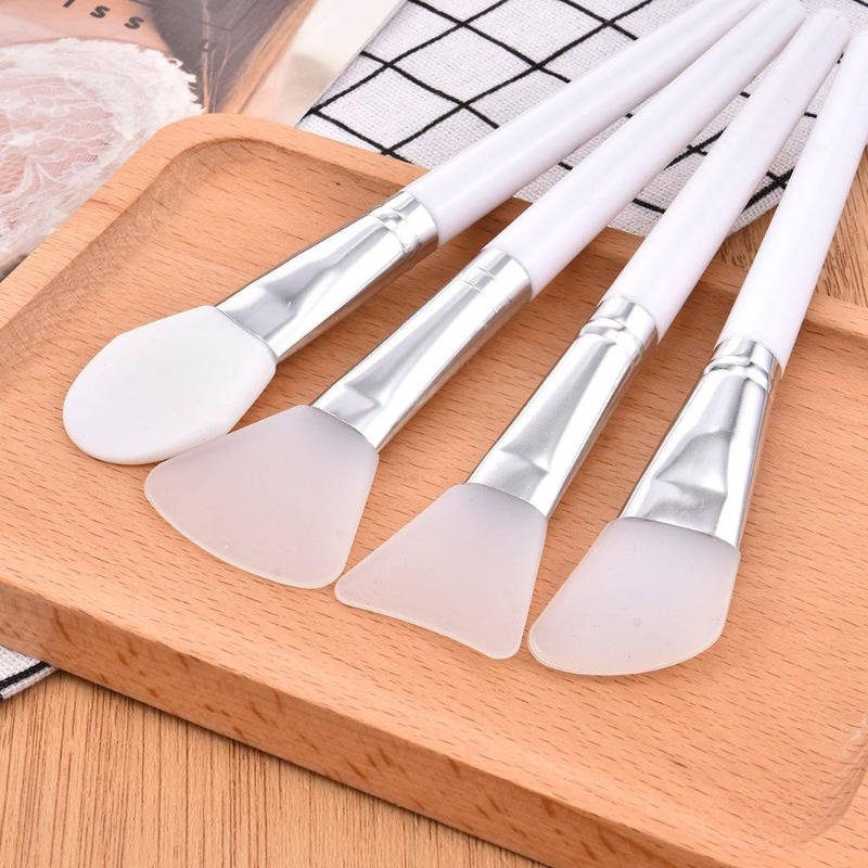 4 ピース/セット白メイクシリコーンフェイシャルマスクブラシ - Group Head Brush のレビューと価格